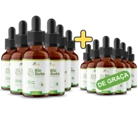 Apresentação comercial do kit de 12 frascos BioGota