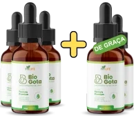 Apresentação comercial do kit de 5 frascos BioGota