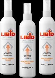 Libid Gel Men gel massagem corporal dermatologicamente testado - libdgel funciona kit 3 unidades